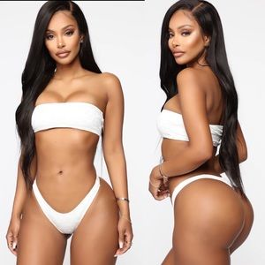 ** Fashion Nova*New**  Signature Bikini - White
